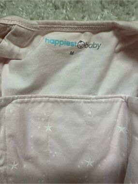 Happiest Baby Pink Star-Print Baby Sleepwear